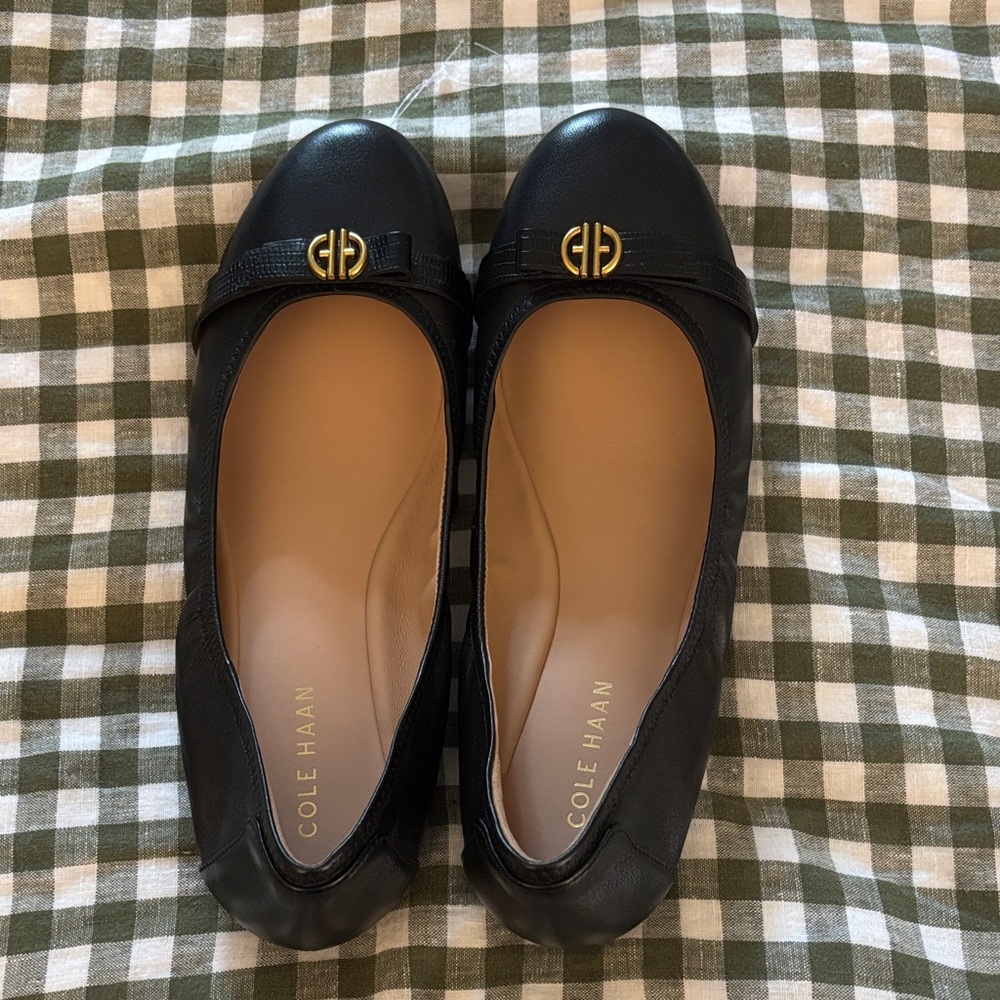 Cole Haan Women's Black Leather ballet flats